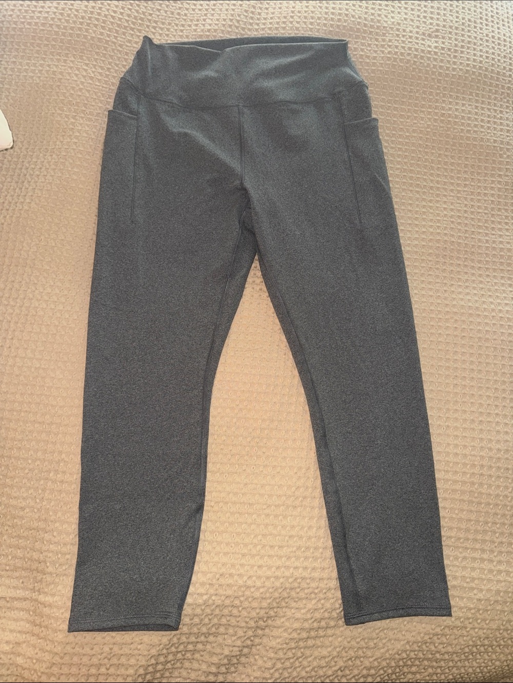 RBX Gray Women’s Performance Leggings with Side Pockets